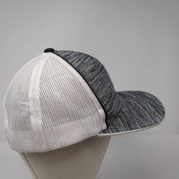 Pacific Headwear Snapback Trucker Hat Gray One Size Mesh Back Logo - Picture 5 of 10